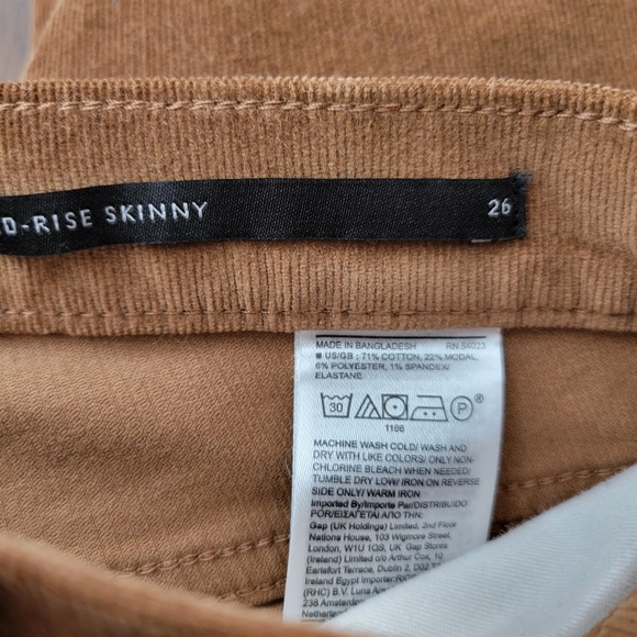 Banana Republic Corduroy Mid Rise Skinny Pants - Picture 8 of 10